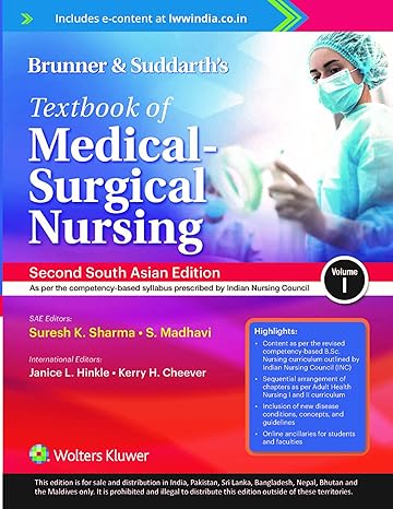 Brunner & Suddarths Textbook of MedicalSurgical Nursing (2Vol Set) 2nd SAE