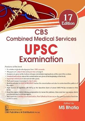 COMBINED MEDICAL SERVICES UPSC EXAMINATION 17ED