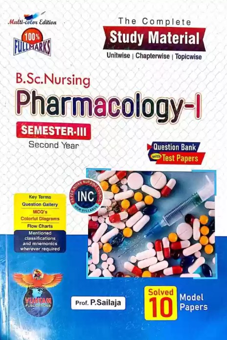 B.Sc. Nursing Pharmacology 1 Semester 3 Second Year 