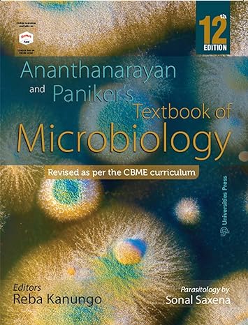 Ananthanarayanan and Pnickers Textbook of Microbiology 12