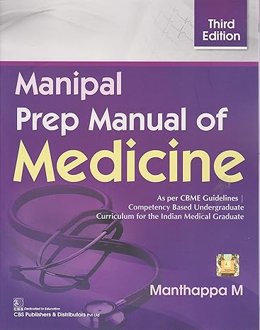 MANIPAL PREP MANUAL OF MEDICINE 3ED