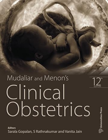 Mudaliar & Menon Clinical Obstetrics 12th Edn