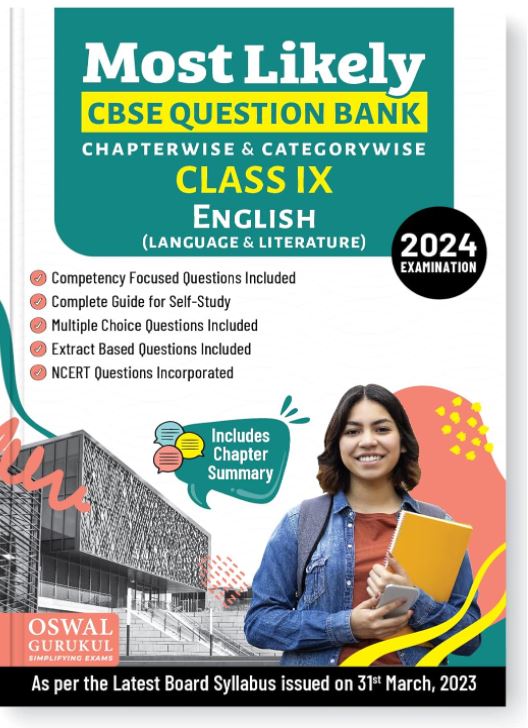 Oswal  Gurukul English (Language & Literature) Most Likely CBSE Question Bank for Class 9 Exam 2024  Chapterwise & Categorywise,