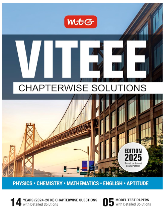 MTG 14 Years VITEEE Chapterwise Previous Solved Question Papers For 2025 Exam