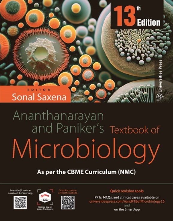 Ananthanarayan and Paniker’s Textbook of Microbiology 13th Edition