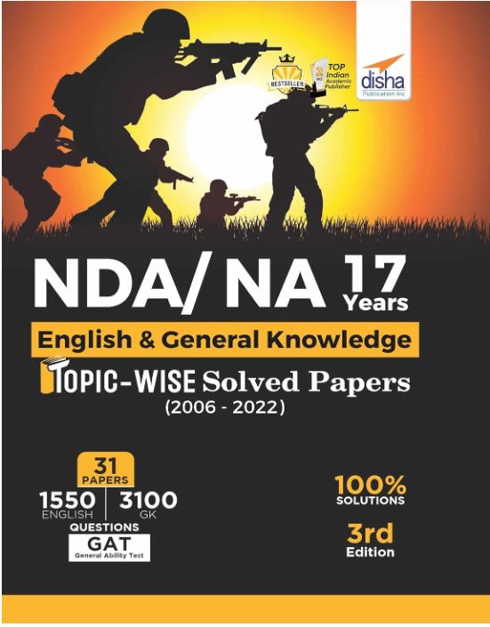 NDA  NA 17 years English & General Knowledge Topic wise Solved Papers