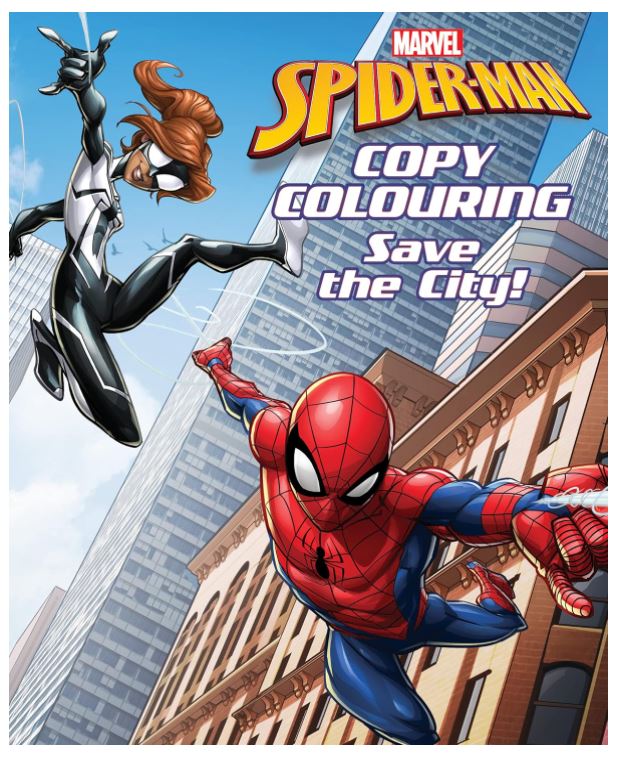 Marvel Spider-Man: Copy Colouring Save The City